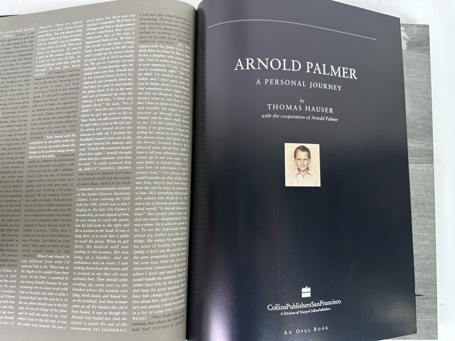 Arnold Palmer: A Personal Journey Coffee Table Hardcover Golf Book By Thomas Hauser [Photo 3]