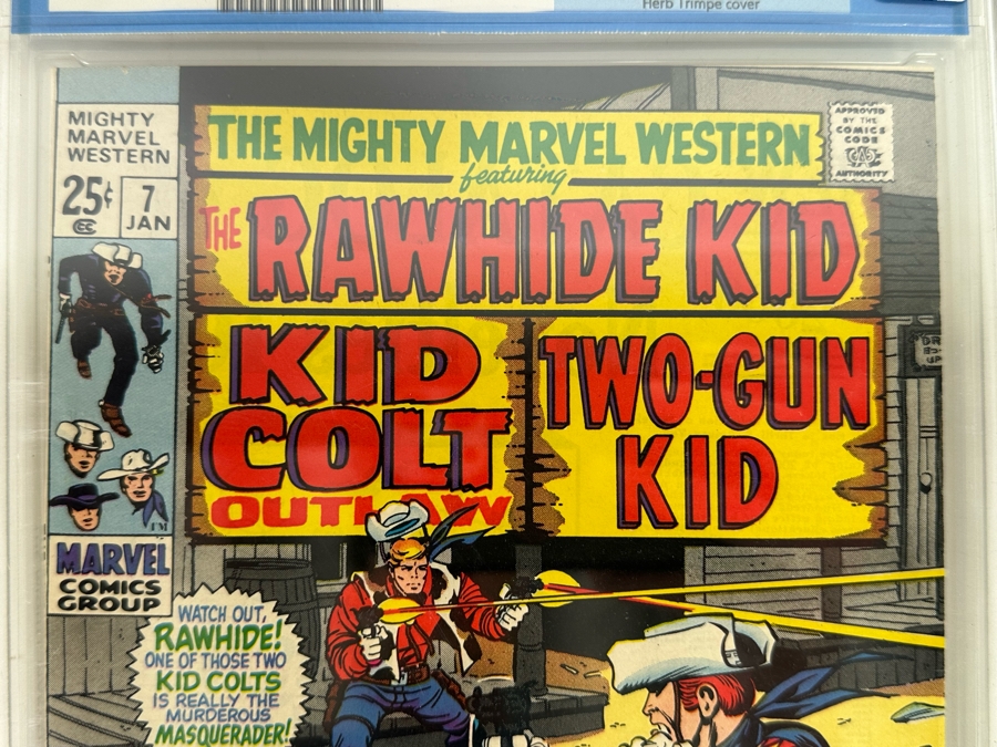 The Mighty Marvel Western #7 Featuring The Rawhide Kid, Kid Colt Outlaw & Tow-Gun Kid CGC Graded 9.0 [Photo 5]