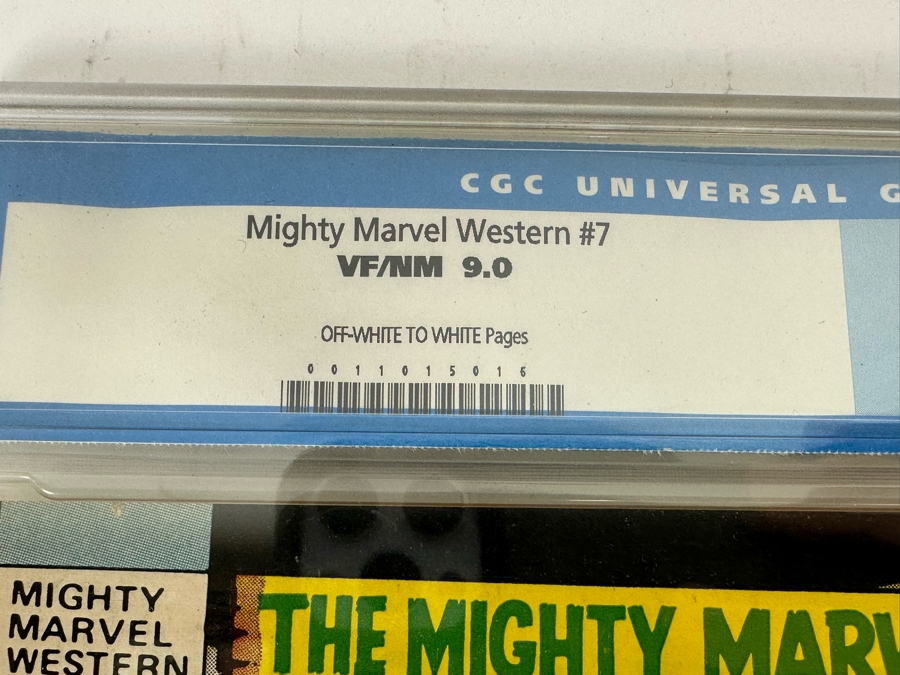 The Mighty Marvel Western #7 Featuring The Rawhide Kid, Kid Colt Outlaw & Tow-Gun Kid CGC Graded 9.0 [Photo 3]