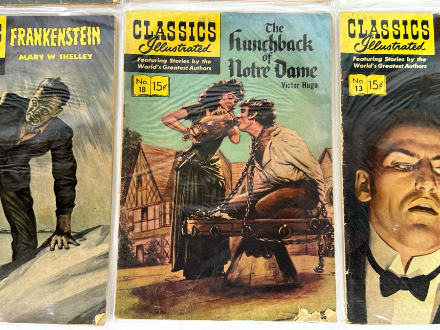 Collection Of 35 Vintage Classics Illustrated Comic Books With Plastic Sleeves - See Photos [Photo 15]