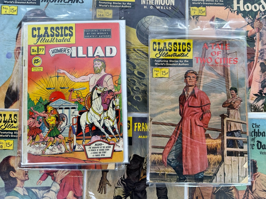 Collection Of 35 Vintage Classics Illustrated Comic Books With Plastic Sleeves - See Photos [Photo 20]