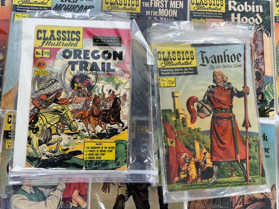 Collection Of 35 Vintage Classics Illustrated Comic Books With Plastic Sleeves - See Photos [Photo 28]