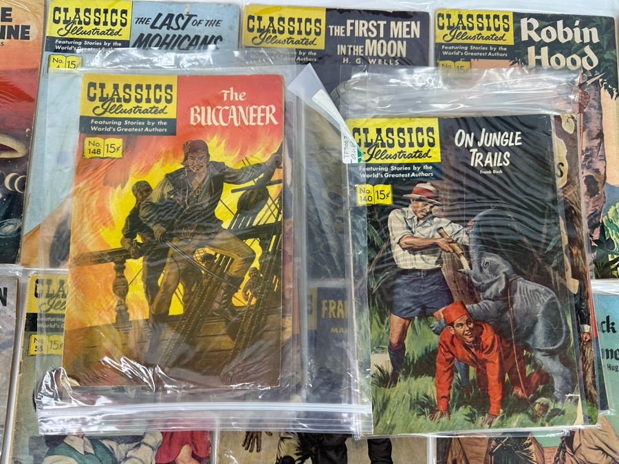 Collection Of 35 Vintage Classics Illustrated Comic Books With Plastic Sleeves - See Photos [Photo 27]