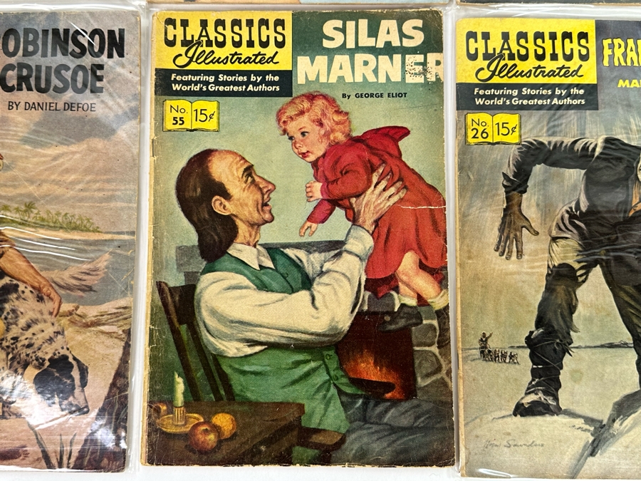 Collection Of 35 Vintage Classics Illustrated Comic Books With Plastic Sleeves - See Photos [Photo 13]
