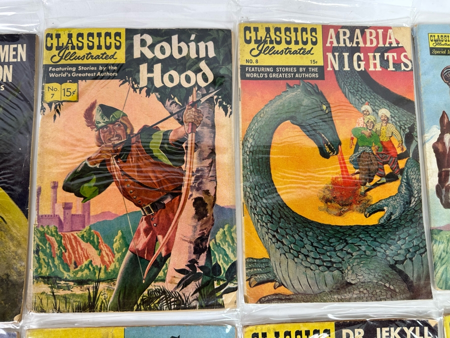 Collection Of 35 Vintage Classics Illustrated Comic Books With Plastic Sleeves - See Photos [Photo 10]