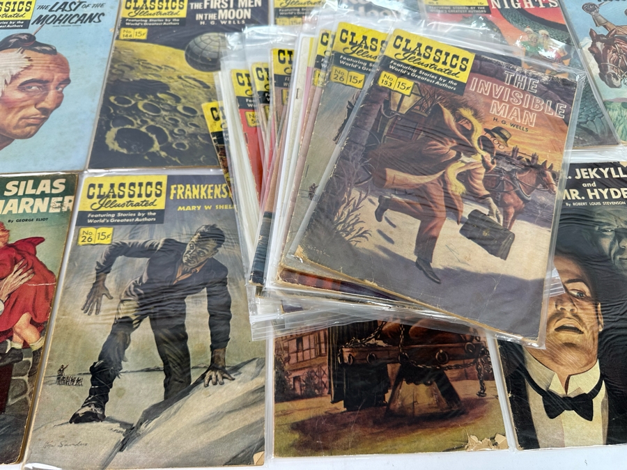 Collection Of 35 Vintage Classics Illustrated Comic Books With Plastic Sleeves - See Photos [Photo 5]