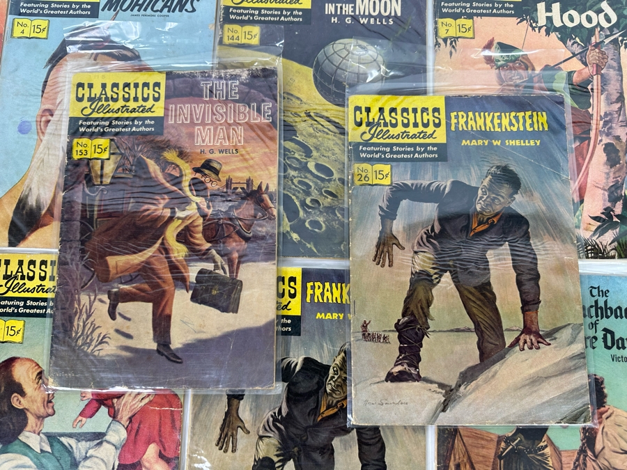 Collection Of 35 Vintage Classics Illustrated Comic Books With Plastic Sleeves - See Photos [Photo 18]