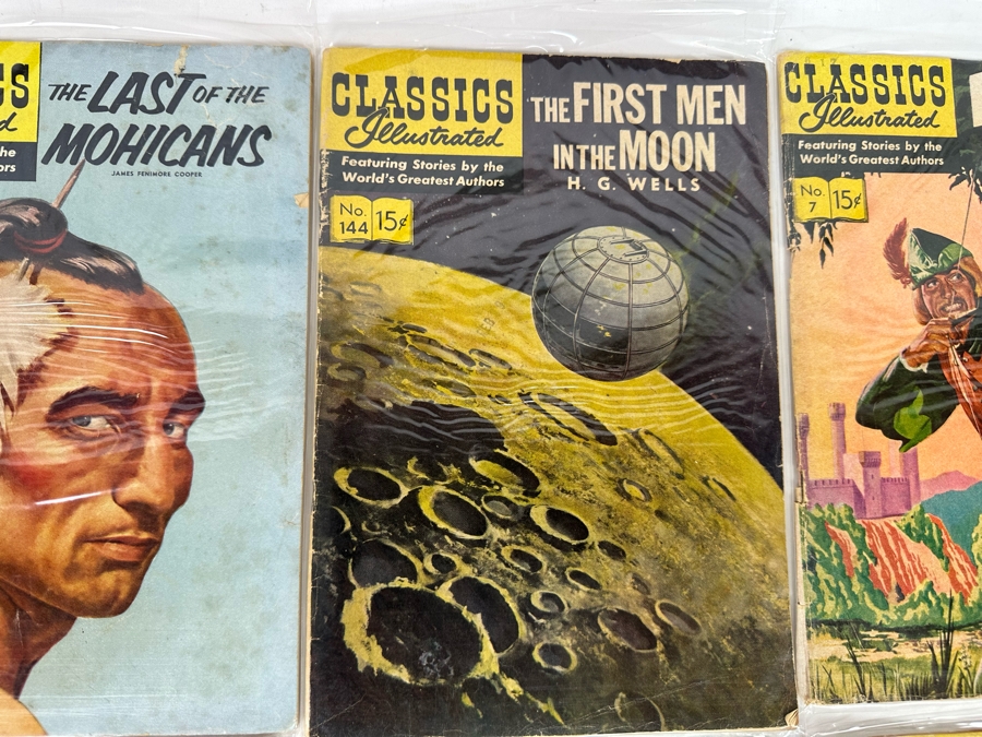Collection Of 35 Vintage Classics Illustrated Comic Books With Plastic Sleeves - See Photos [Photo 9]