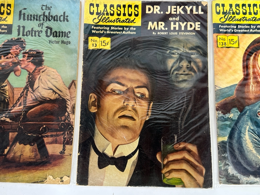 Collection Of 35 Vintage Classics Illustrated Comic Books With Plastic Sleeves - See Photos [Photo 16]