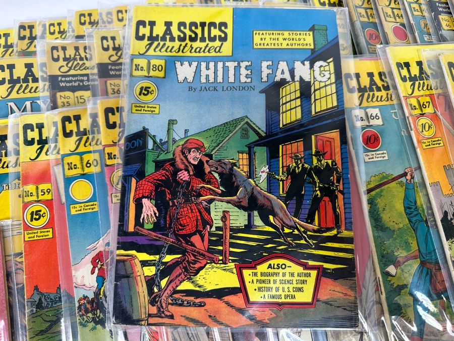 Entire Collection Of 169 Vintage 1941-1969 Classics Illustrated Comic Books With Plastic Sleeves From Issue #1 - #169 - See Photos [Photo 17]
