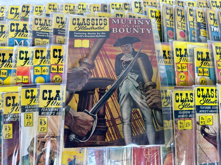 Entire Collection Of 169 Vintage 1941-1969 Classics Illustrated Comic Books With Plastic Sleeves From Issue #1 - #169 - See Photos [Photo 14]