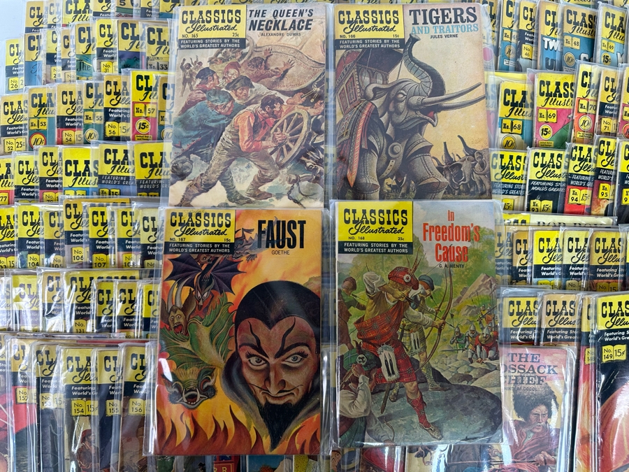 Entire Collection Of 169 Vintage 1941-1969 Classics Illustrated Comic Books With Plastic Sleeves From Issue #1 - #169 - See Photos [Photo 4]