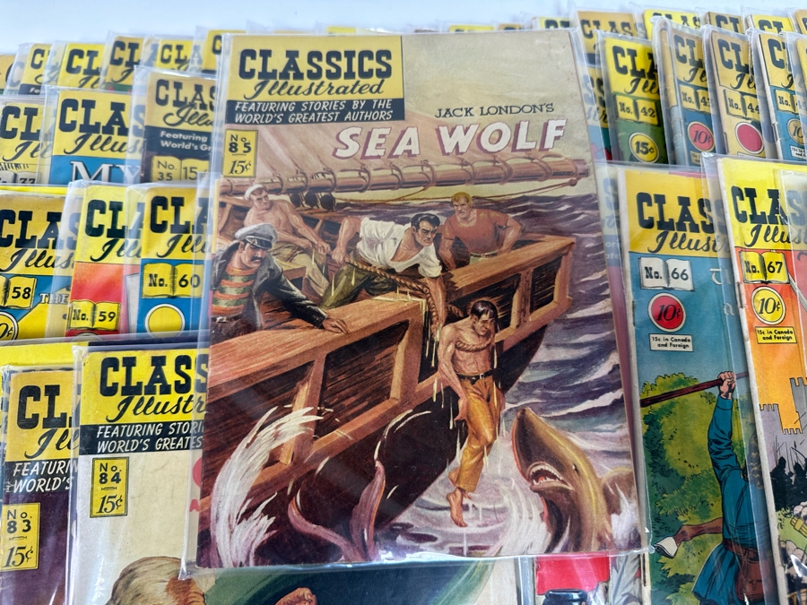 Entire Collection Of 169 Vintage 1941-1969 Classics Illustrated Comic Books With Plastic Sleeves From Issue #1 - #169 - See Photos [Photo 15]