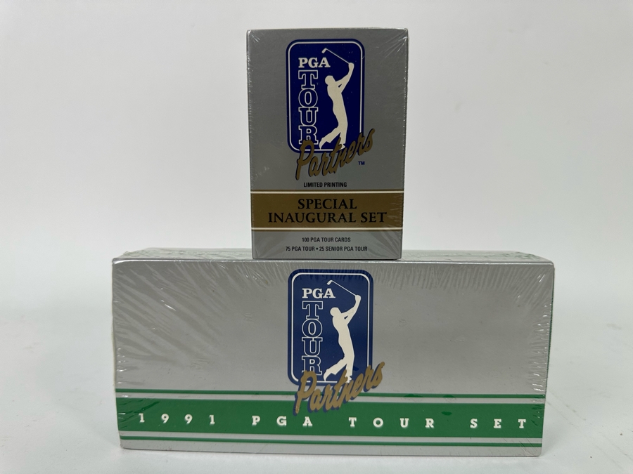 Sealed PGA Tour Pro Set Trading Cards: 1991 Limited Printing Special Inaugural Set 100 PGA Tour Cards & 1991 PGA Tour Set With All PGA Tour & Senior Tour Players 285 Cards Plus 1 Collectible [Photo 2]