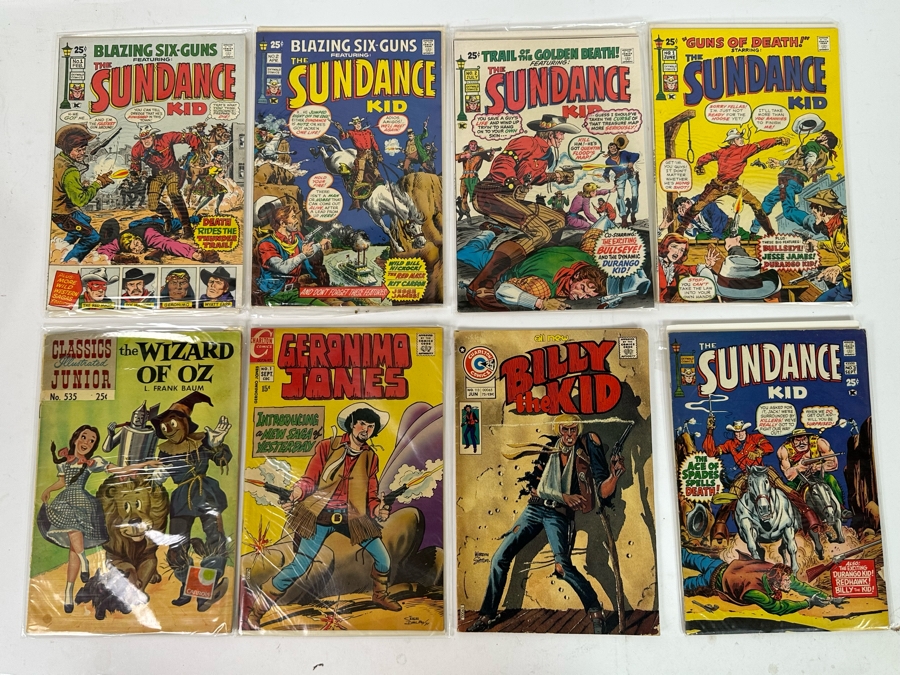 Vintage Comics Books: The Sundance Kids, The Wizard Of Oz, Geronimo Jones, Billy The Kid, The Sundance Kid [Photo 2]