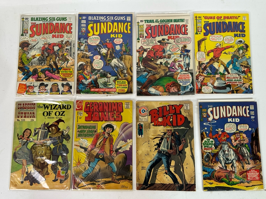 Vintage Comics Books: The Sundance Kids, The Wizard Of Oz, Geronimo Jones, Billy The Kid, The Sundance Kid [Photo 3]