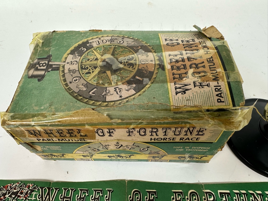 Vintage Wheel Of Fortune Horse Race Pari-Mutuel Game By Lowe [Photo 6]