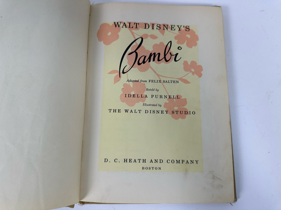 Vintage 1944 Walt Disney Productions Bambii Book And Walt Disney Home Movies Herbie Goes To Monte Carlo Super 8 Color With Sound [Photo 9]