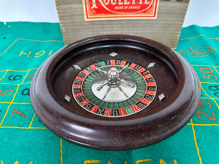 Vintage French Jeu De Roulette Wheel Made In France [Photo 3]