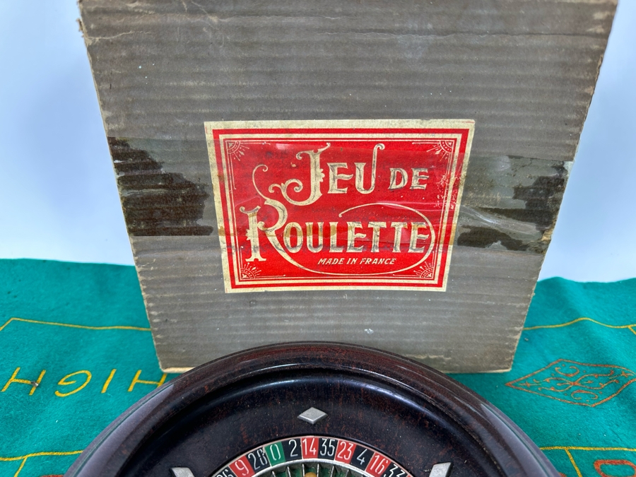 Vintage French Jeu De Roulette Wheel Made In France [Photo 5]