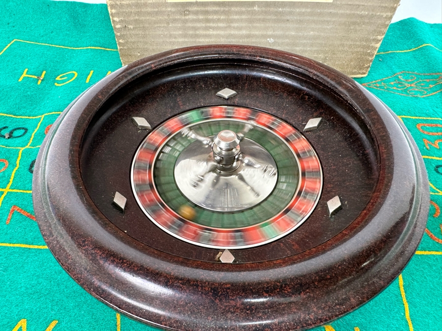 Vintage French Jeu De Roulette Wheel Made In France [Photo 7]