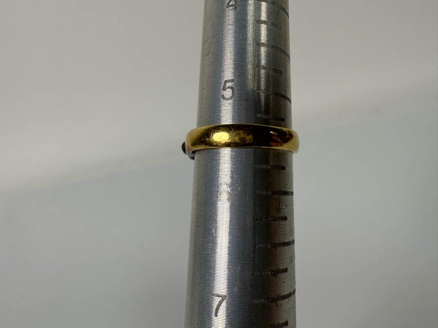 Antique 18K Gold Emerald Ring Missing 2 Stones Size 5.5 4.3g Fair Market Value $224 Retail $672 [Photo 14]