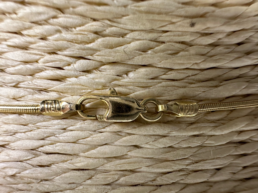 14K Gold CZ Pendant With 14K Gold 16' Necklace 5.5g Fair Market Value $275 Retail $825 [Photo 9]