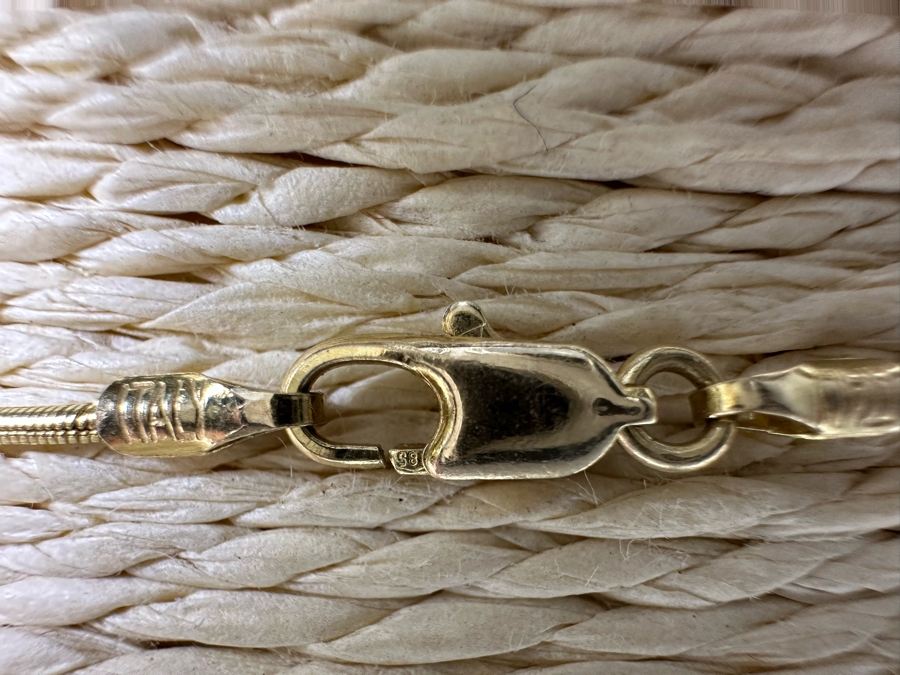 14K Gold CZ Pendant With 14K Gold 16' Necklace 5.5g Fair Market Value $275 Retail $825 [Photo 10]