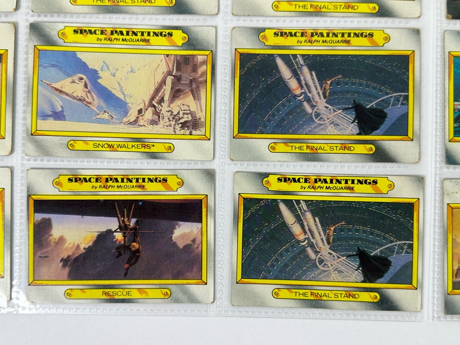 Vintage 1980 Star Wars The Empire Strikes Back Trading Cards, 36 Cards All In Plastic Sleeves - See Photos [Photo 9]