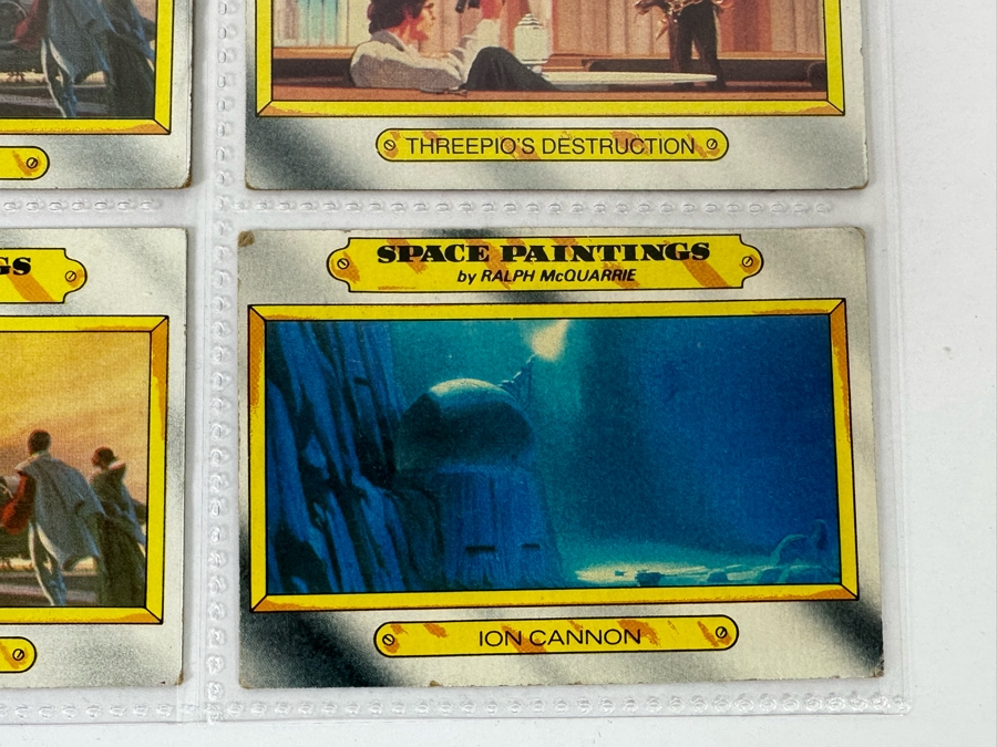 Vintage 1980 Star Wars The Empire Strikes Back Trading Cards, 36 Cards All In Plastic Sleeves - See Photos [Photo 12]