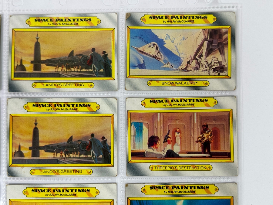 Vintage 1980 Star Wars The Empire Strikes Back Trading Cards, 36 Cards All In Plastic Sleeves - See Photos [Photo 11]