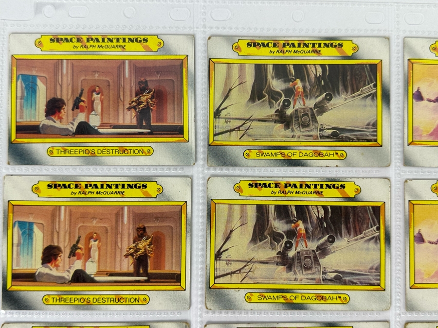 Vintage 1980 Star Wars The Empire Strikes Back Trading Cards, 36 Cards All In Plastic Sleeves - See Photos [Photo 3]