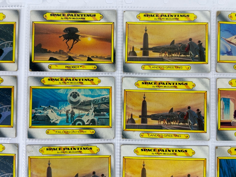 Vintage 1980 Star Wars The Empire Strikes Back Trading Cards, 36 Cards All In Plastic Sleeves - See Photos [Photo 10]