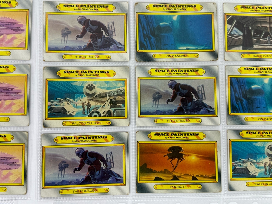 Vintage 1980 Star Wars The Empire Strikes Back Trading Cards, 36 Cards All In Plastic Sleeves - See Photos [Photo 5]
