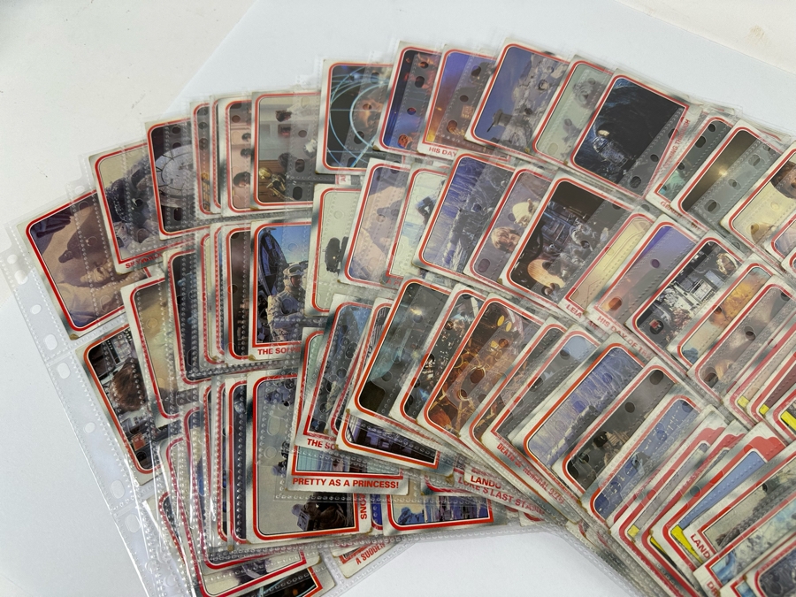 Vintage 1980 Star Wars The Empire Strikes Back Trading Cards, 297 Cards All In Plastic Sleeves - See Photos [Photo 5]