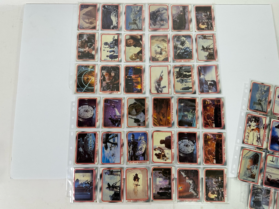 Vintage 1980 Star Wars The Empire Strikes Back Trading Cards, 297 Cards All In Plastic Sleeves - See Photos [Photo 13]