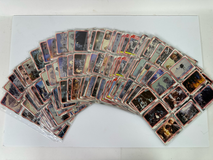Vintage 1980 Star Wars The Empire Strikes Back Trading Cards, 297 Cards All In Plastic Sleeves - See Photos [Photo 3]
