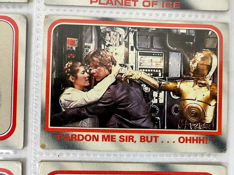Vintage 1980 Star Wars The Empire Strikes Back Trading Cards, 297 Cards All In Plastic Sleeves - See Photos [Photo 15]