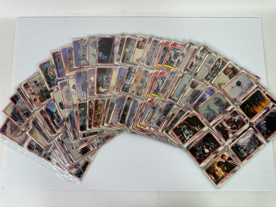 Vintage 1980 Star Wars The Empire Strikes Back Trading Cards, 297 Cards All In Plastic Sleeves - See Photos [Photo 2]