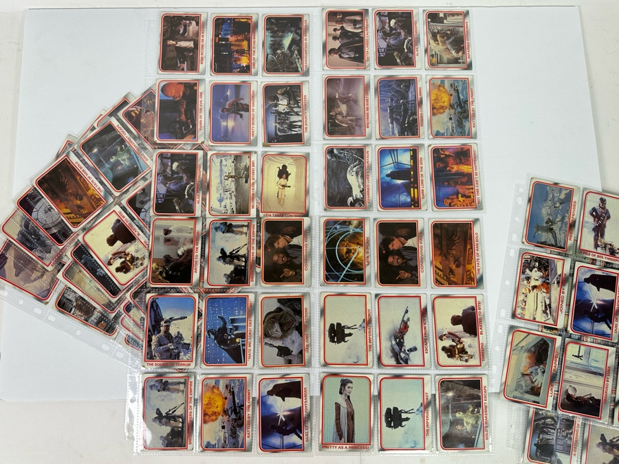 Vintage 1980 Star Wars The Empire Strikes Back Trading Cards, 297 Cards All In Plastic Sleeves - See Photos [Photo 12]