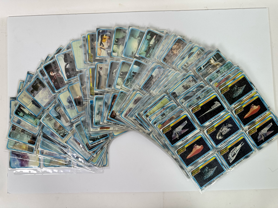 Vintage 1980 Star Wars The Empire Strikes Back Trading Cards, 369 Cards All In Plastic Sleeves [Photo 3]