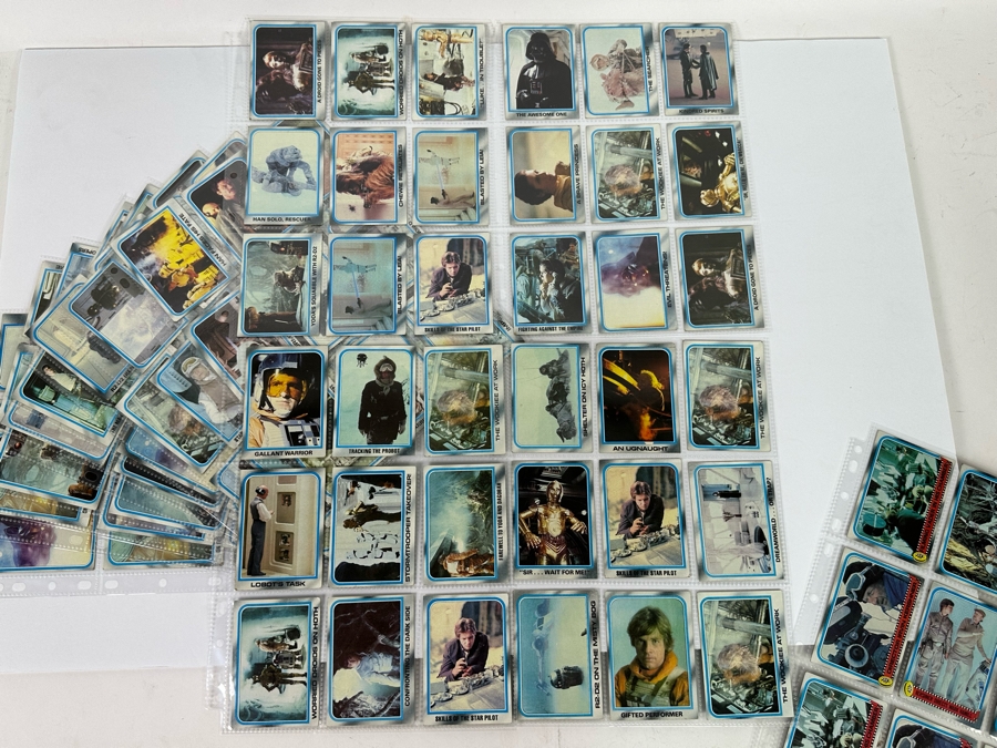 Vintage 1980 Star Wars The Empire Strikes Back Trading Cards, 369 Cards All In Plastic Sleeves [Photo 12]