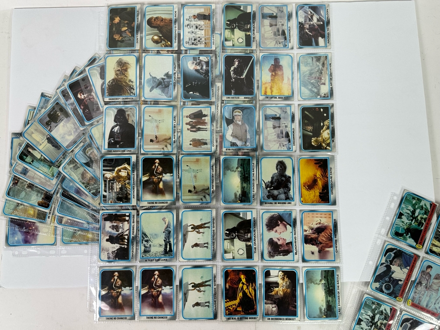 Vintage 1980 Star Wars The Empire Strikes Back Trading Cards, 369 Cards All In Plastic Sleeves [Photo 9]