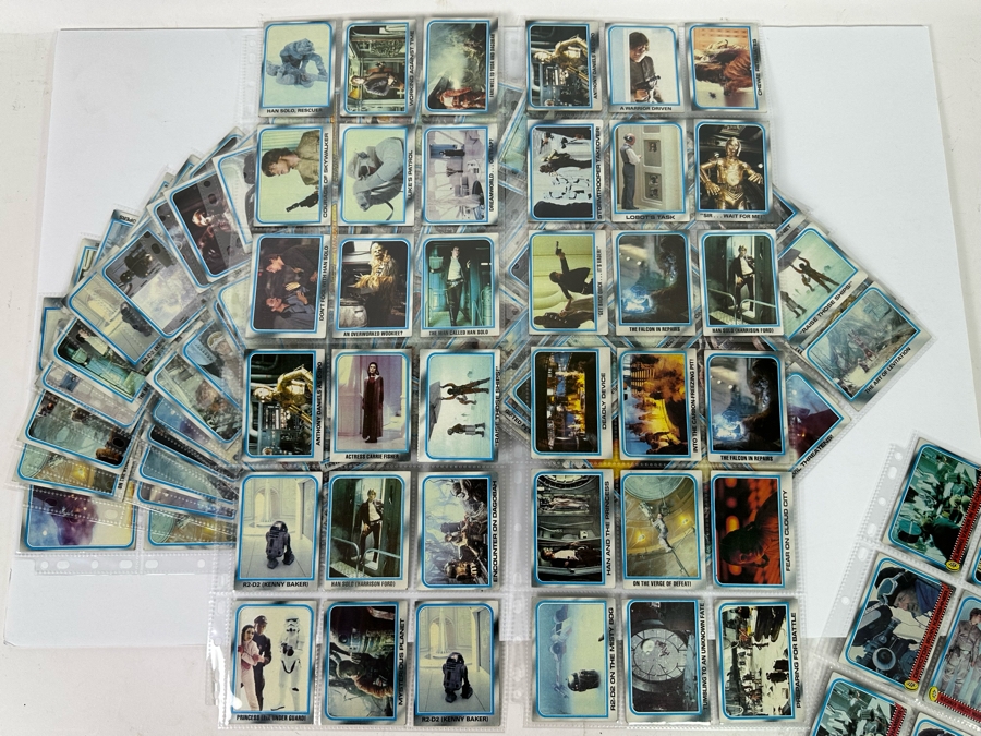 Vintage 1980 Star Wars The Empire Strikes Back Trading Cards, 369 Cards All In Plastic Sleeves [Photo 6]
