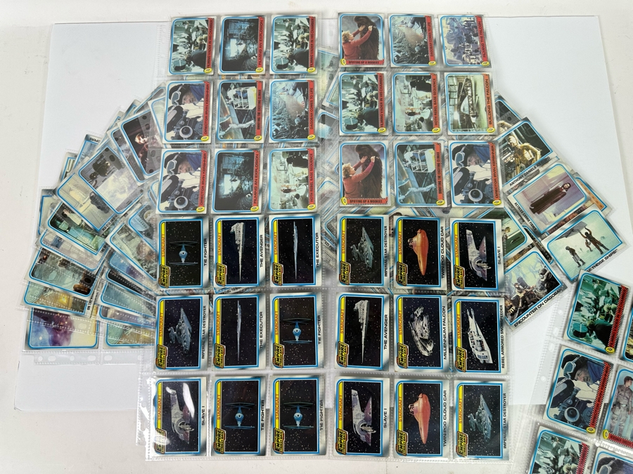 Vintage 1980 Star Wars The Empire Strikes Back Trading Cards, 369 Cards All In Plastic Sleeves [Photo 5]