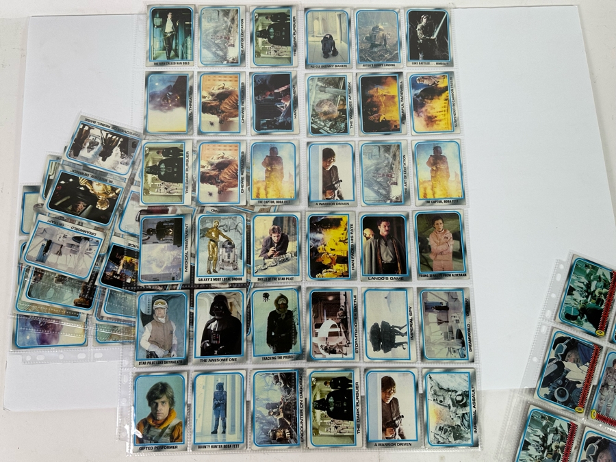 Vintage 1980 Star Wars The Empire Strikes Back Trading Cards, 369 Cards All In Plastic Sleeves [Photo 13]