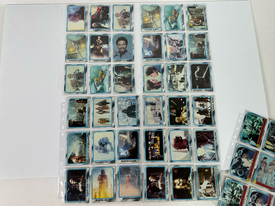 Vintage 1980 Star Wars The Empire Strikes Back Trading Cards, 369 Cards All In Plastic Sleeves [Photo 14]