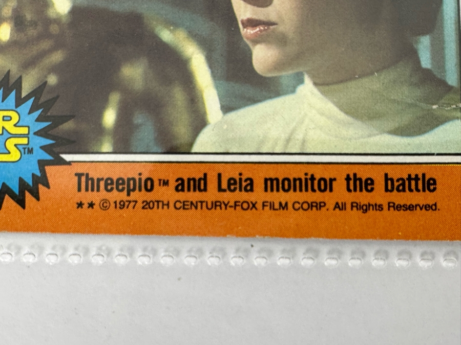 Vintage 1977 Star Wars Trading Cards And Vintage 1980 Star Wars The Empire Strikes Back Trading Cards, 50 Cards All In Plastic Sleeves [Photo 24]
