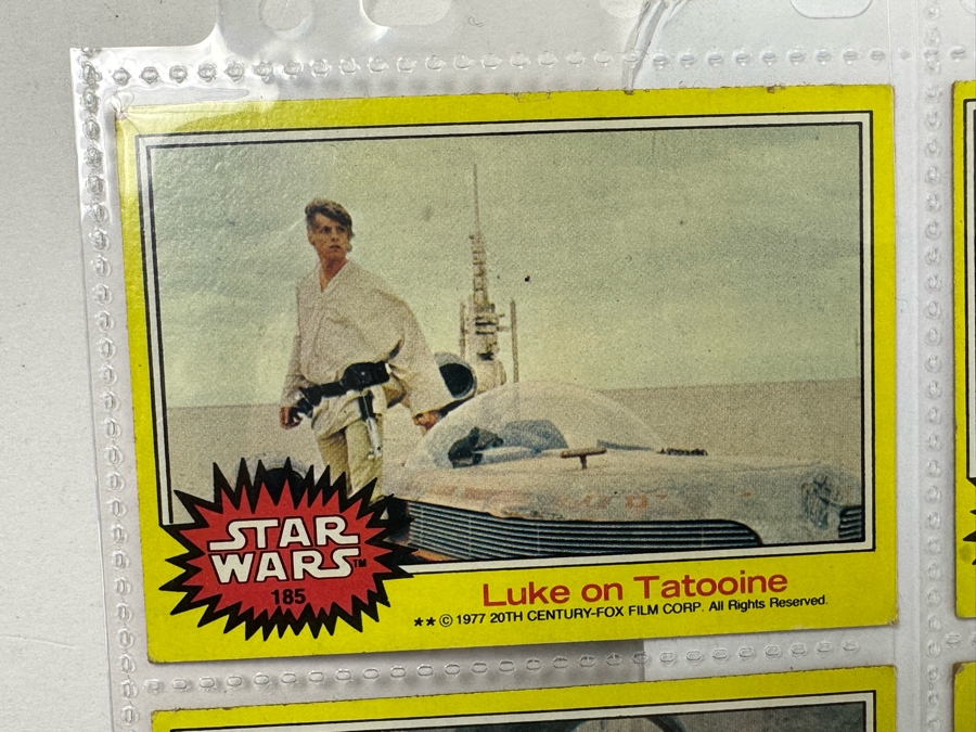 Vintage 1977 Star Wars Trading Cards And Vintage 1980 Star Wars The Empire Strikes Back Trading Cards, 50 Cards All In Plastic Sleeves [Photo 12]