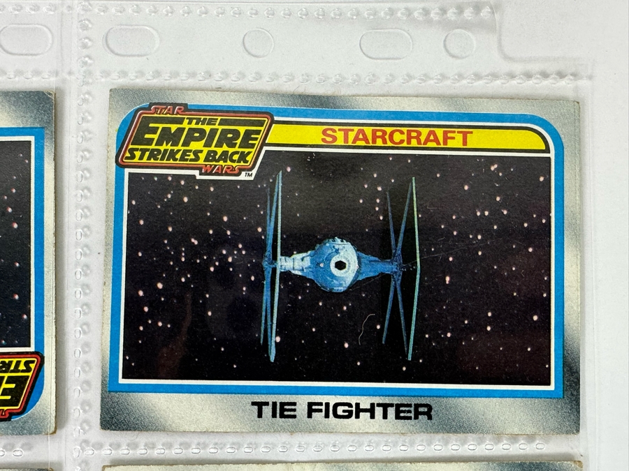 Vintage 1977 Star Wars Trading Cards And Vintage 1980 Star Wars The Empire Strikes Back Trading Cards, 50 Cards All In Plastic Sleeves [Photo 28]